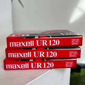 Maxell Normal Bias UR 120 Minutes Blank Cassettes